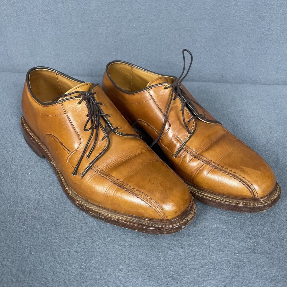 Allen Edmonds Hillcrest 8.5 Light Brown Tan Oxford Shoes Formal Business Luxe